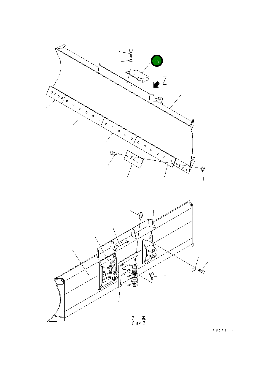 Крышка 11Y-72-12180 Komatsu