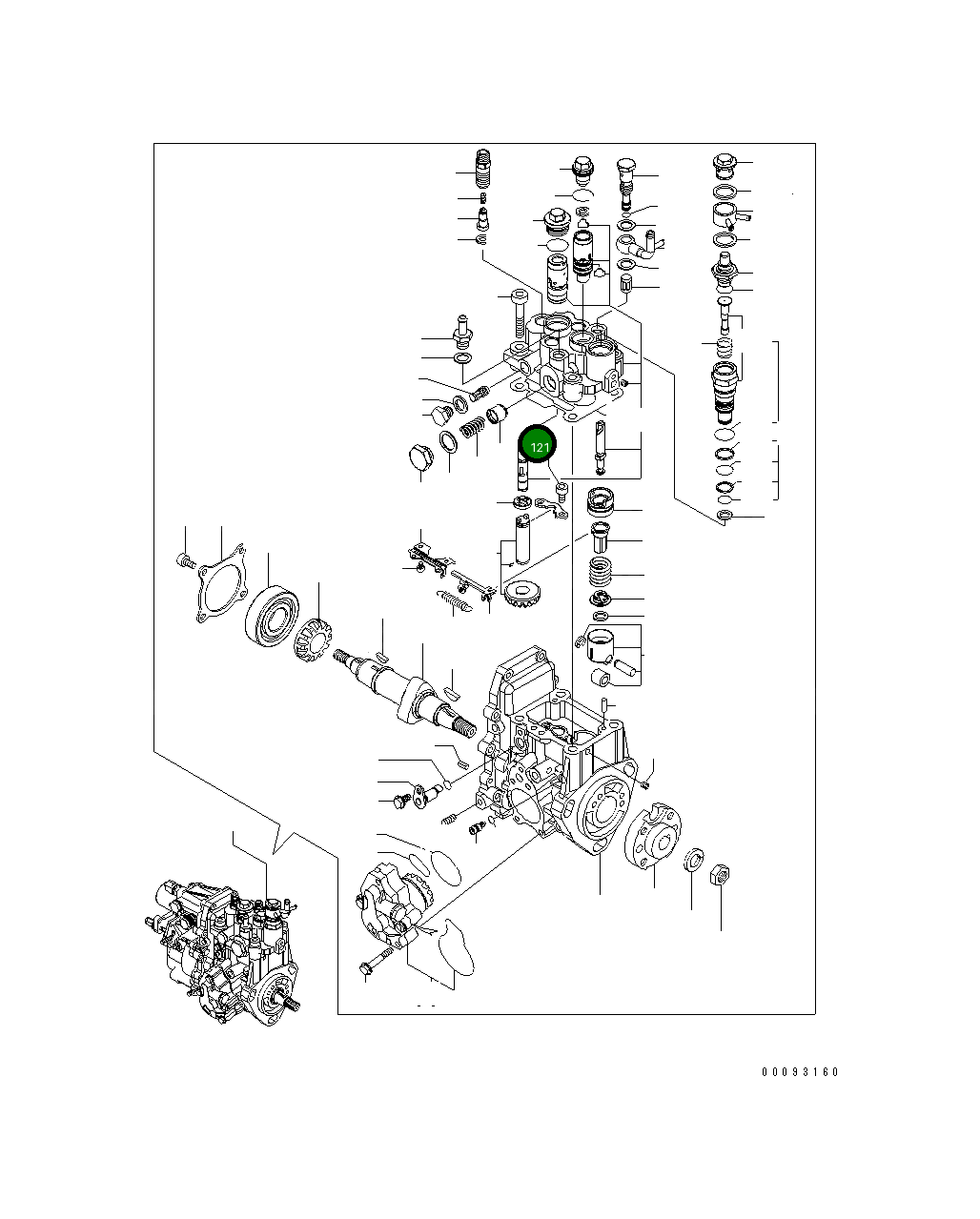 Болт YM26450-060122 Komatsu