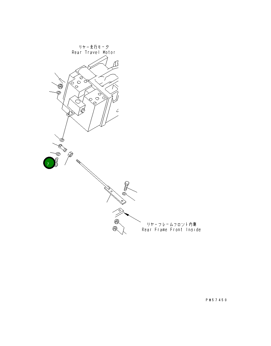 Болт 01012-80635 Komatsu