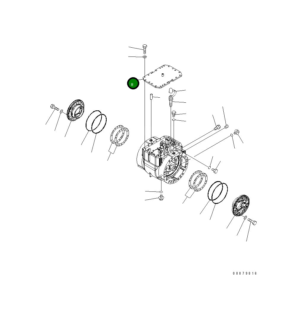 Крышка 423-22-33131 Komatsu