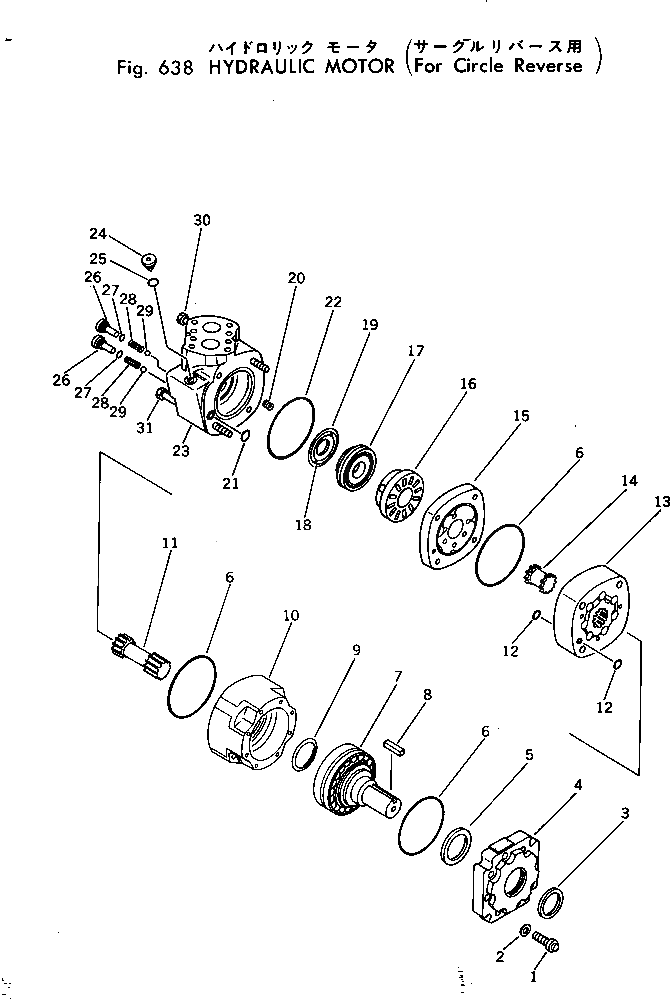 Болт 232-62-11360  Komatsu