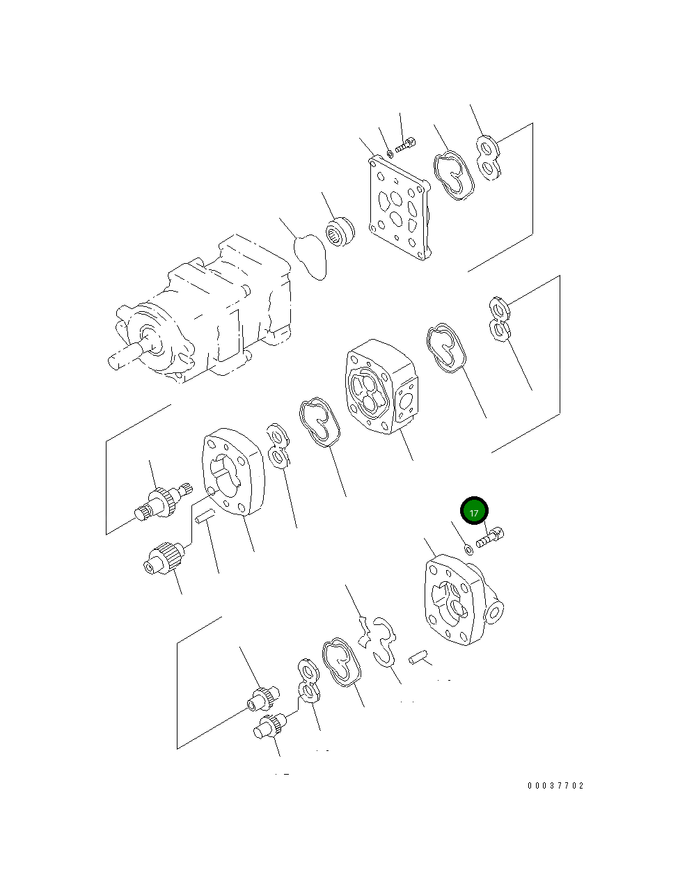 Болт 705-41-80910  Komatsu