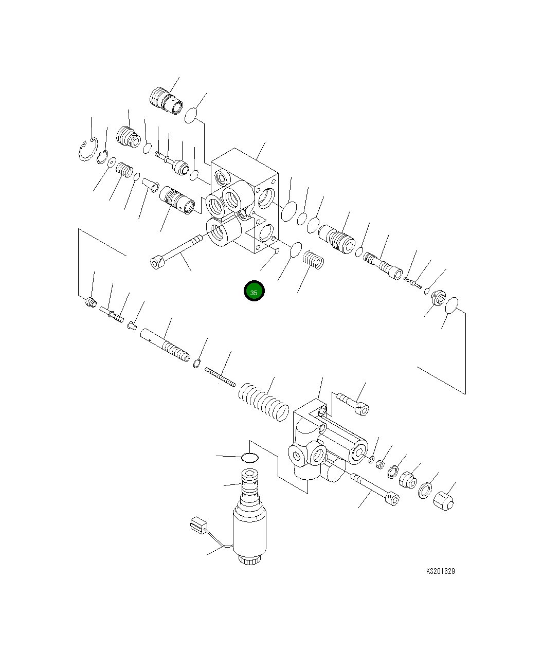 Кольцо уплотнительное (O-Ring) 20E-60-K5740  Komatsu