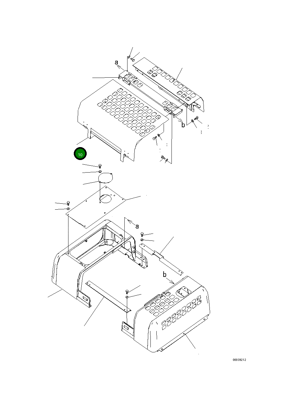 Крышка 208-54-75310  Komatsu