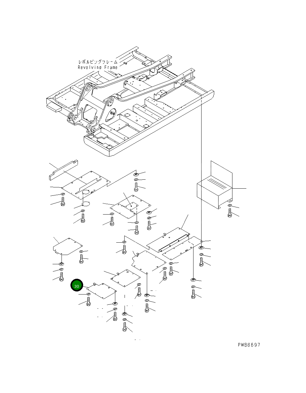 Крышка 207-54-64170 Komatsu