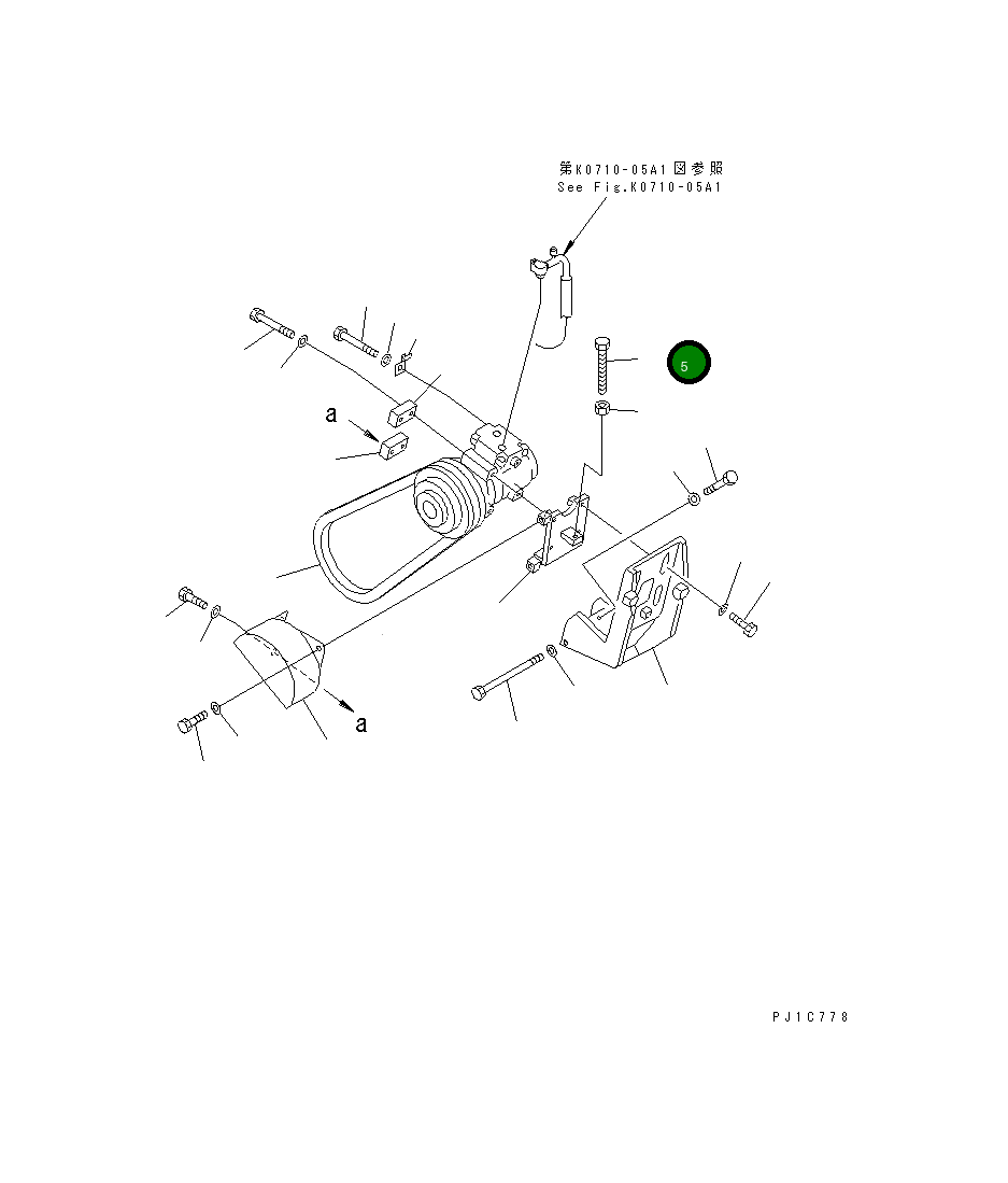 Болт 130-Z79-1740 Komatsu