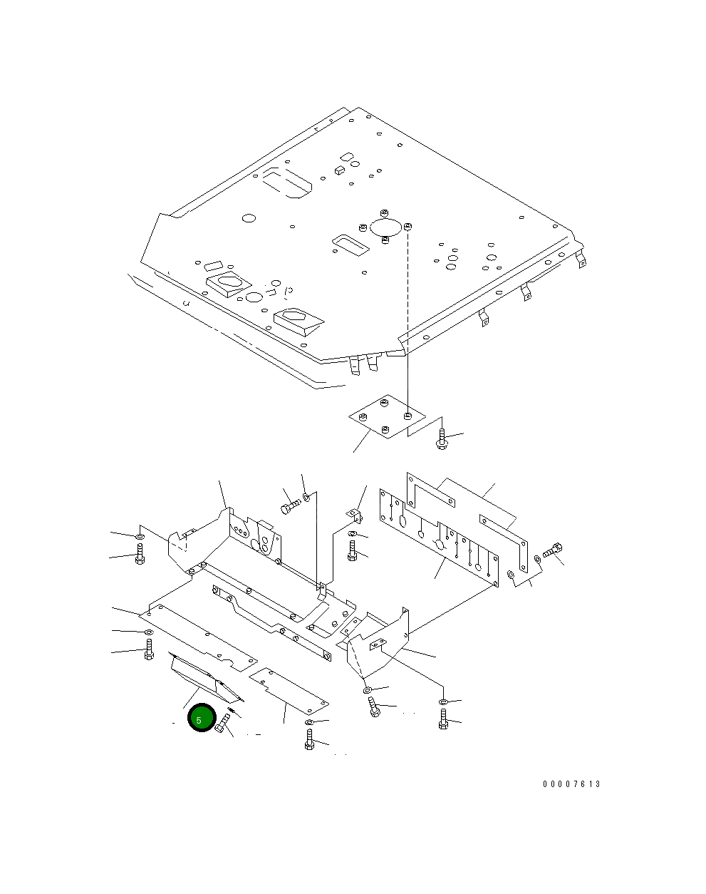 Крышка 41E-W93-1190 Komatsu
