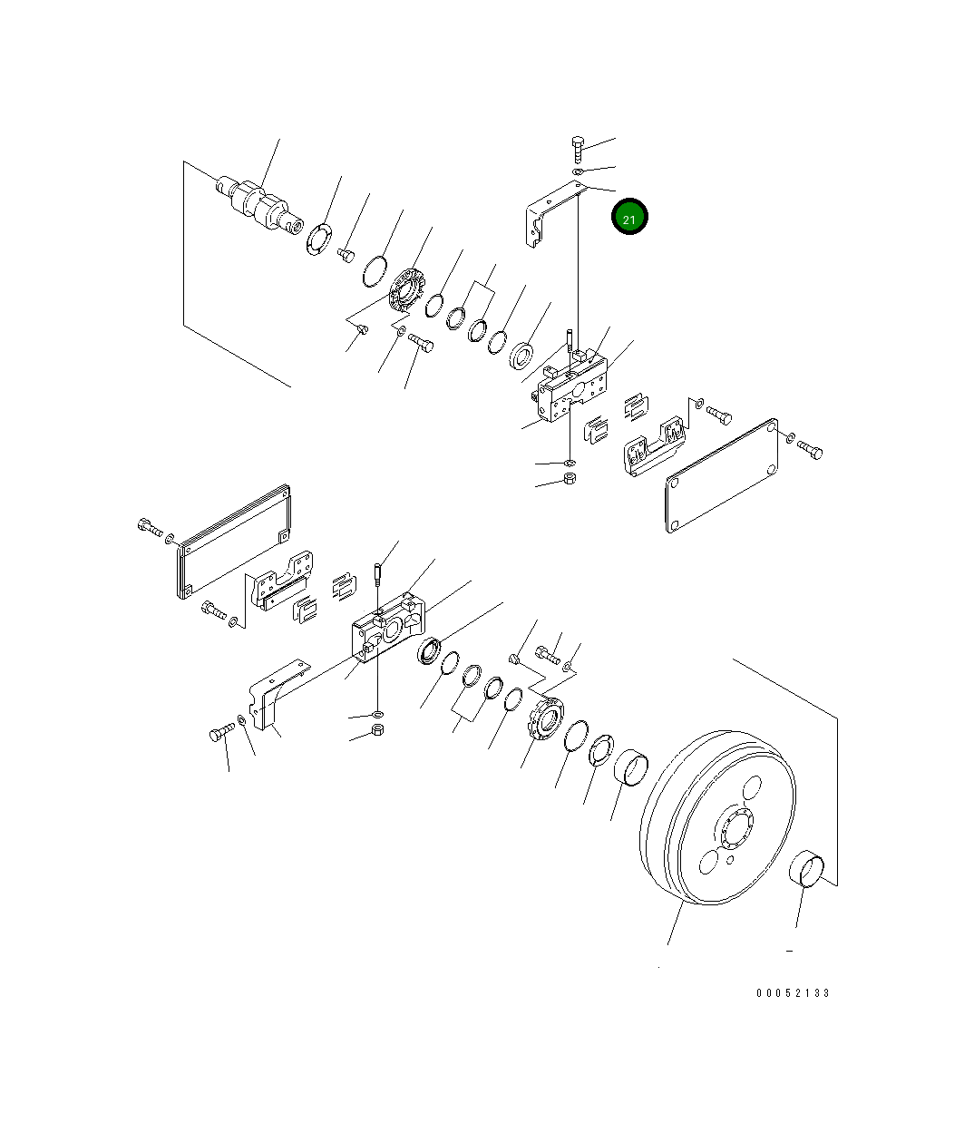 Крышка 17A-30-23510 Komatsu