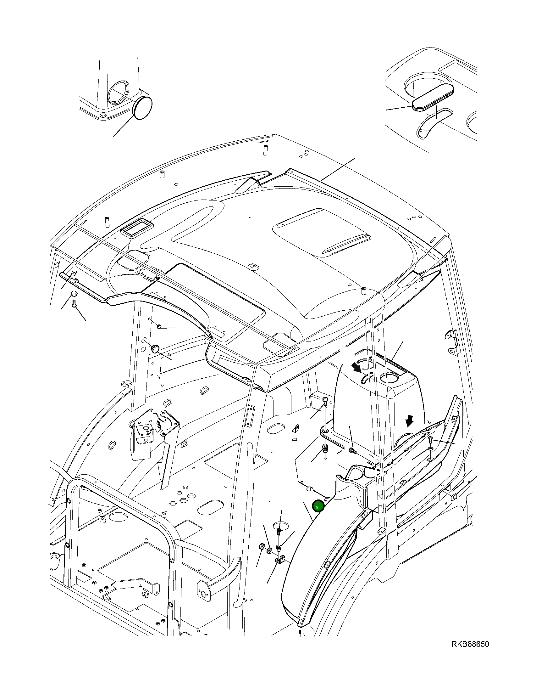 Крышка 42N-54-14731  Komatsu