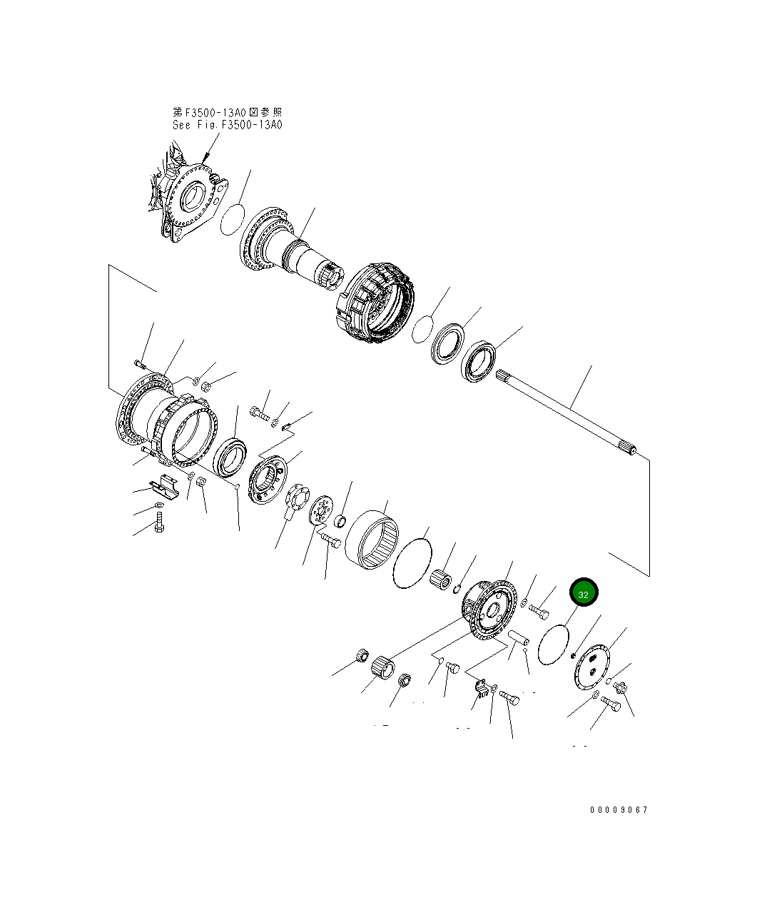 Кольцо уплотнительное (O-Ring) 07000-15415 Komatsu