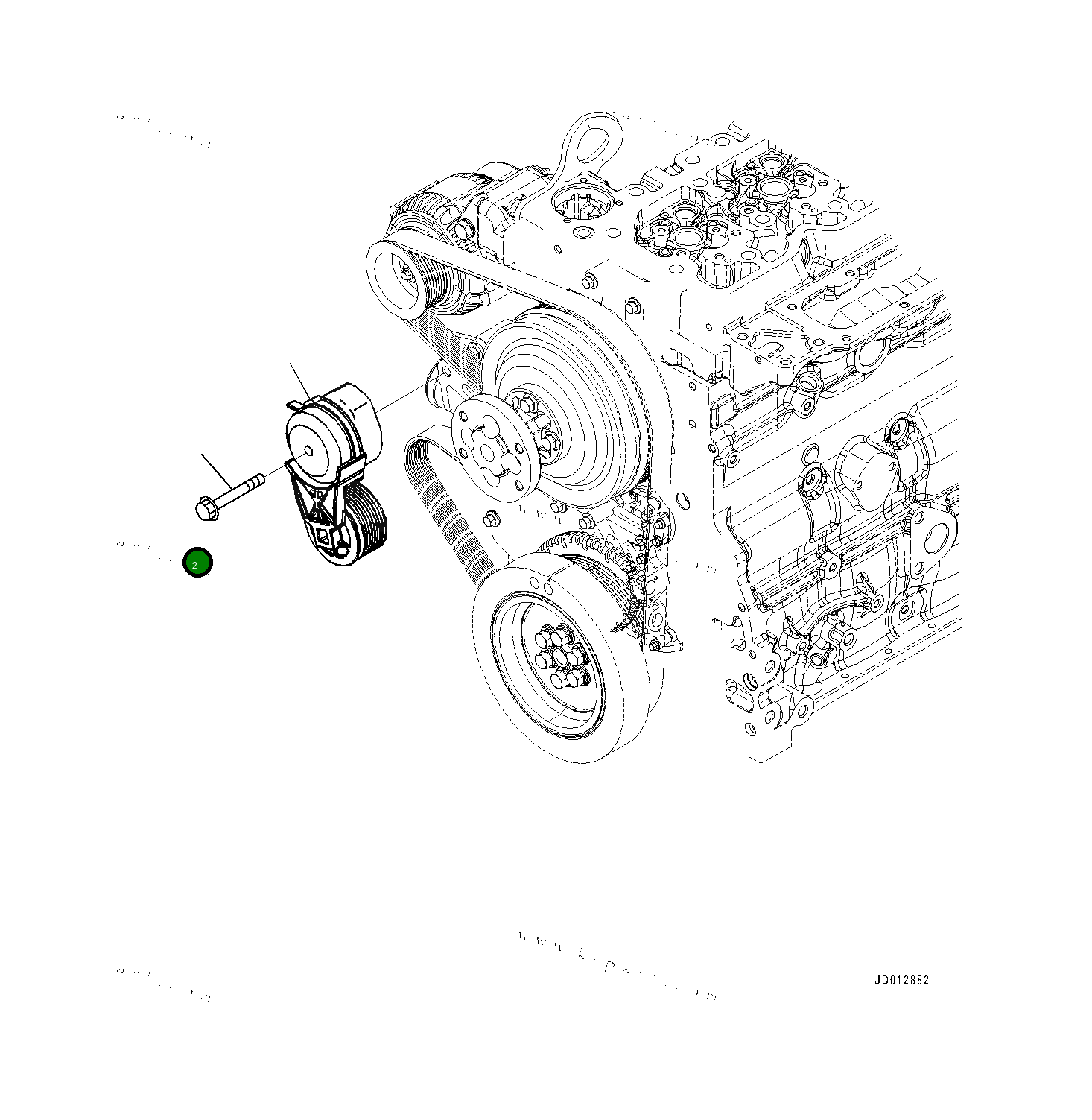 Болт 6731216220  Komatsu