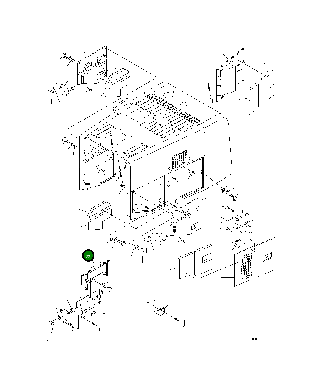 Крышка 425-S05-3110 Komatsu