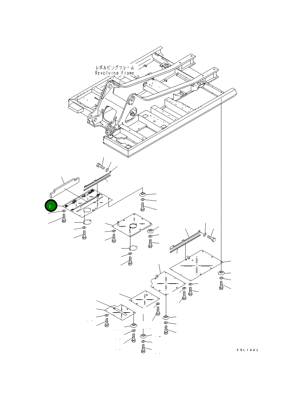 Крышка 208-54-63113  Komatsu