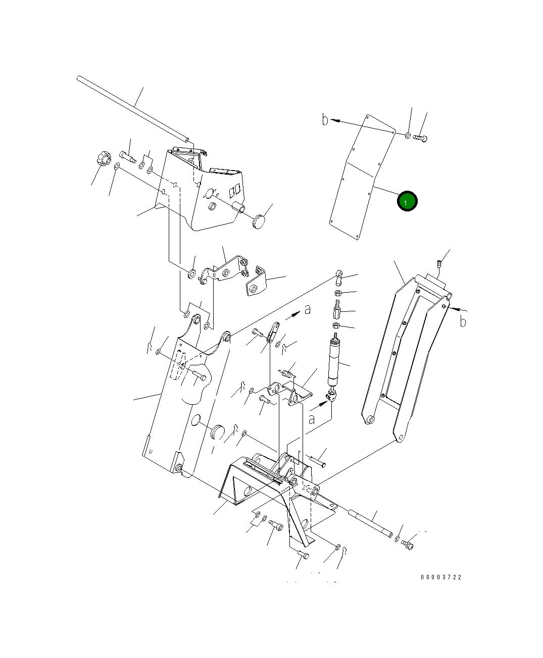 Крышка 23B-43-35360 Komatsu