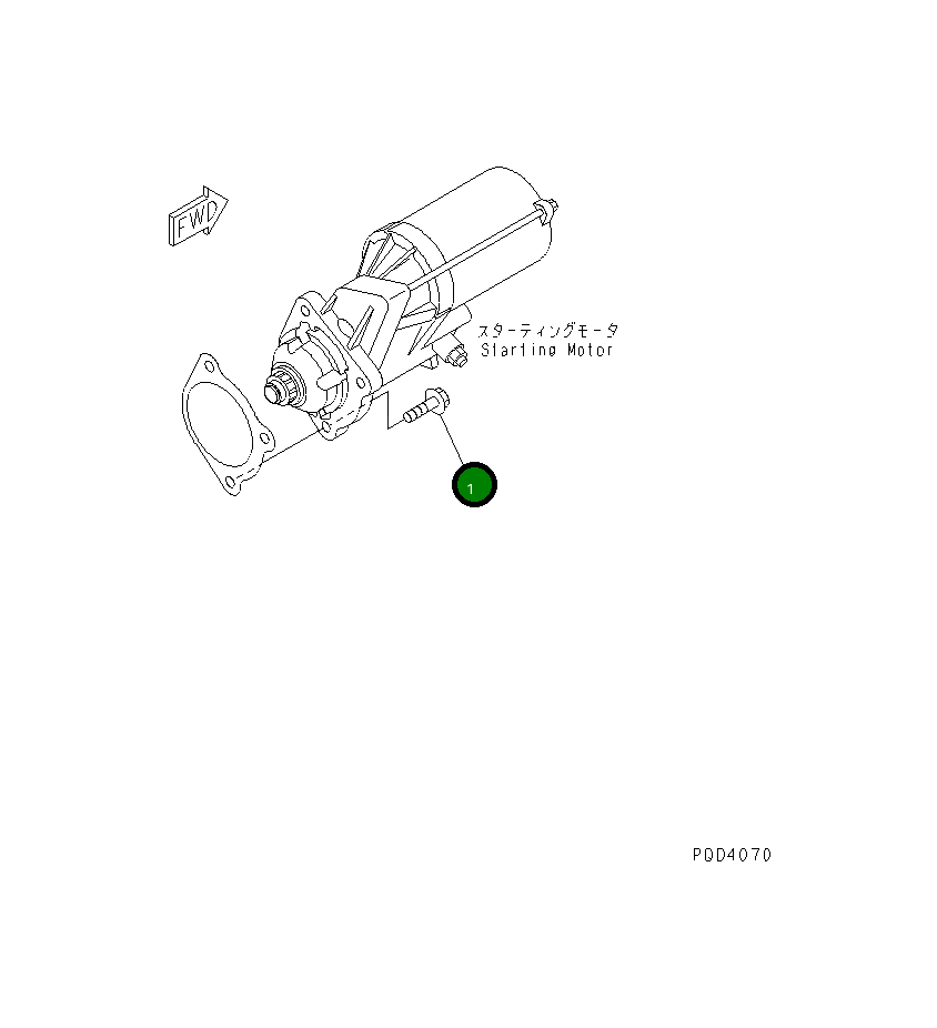 Болт 6736-81-4810 Komatsu