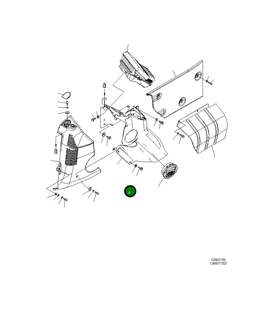 Крышка 2A5-53-11532  Komatsu