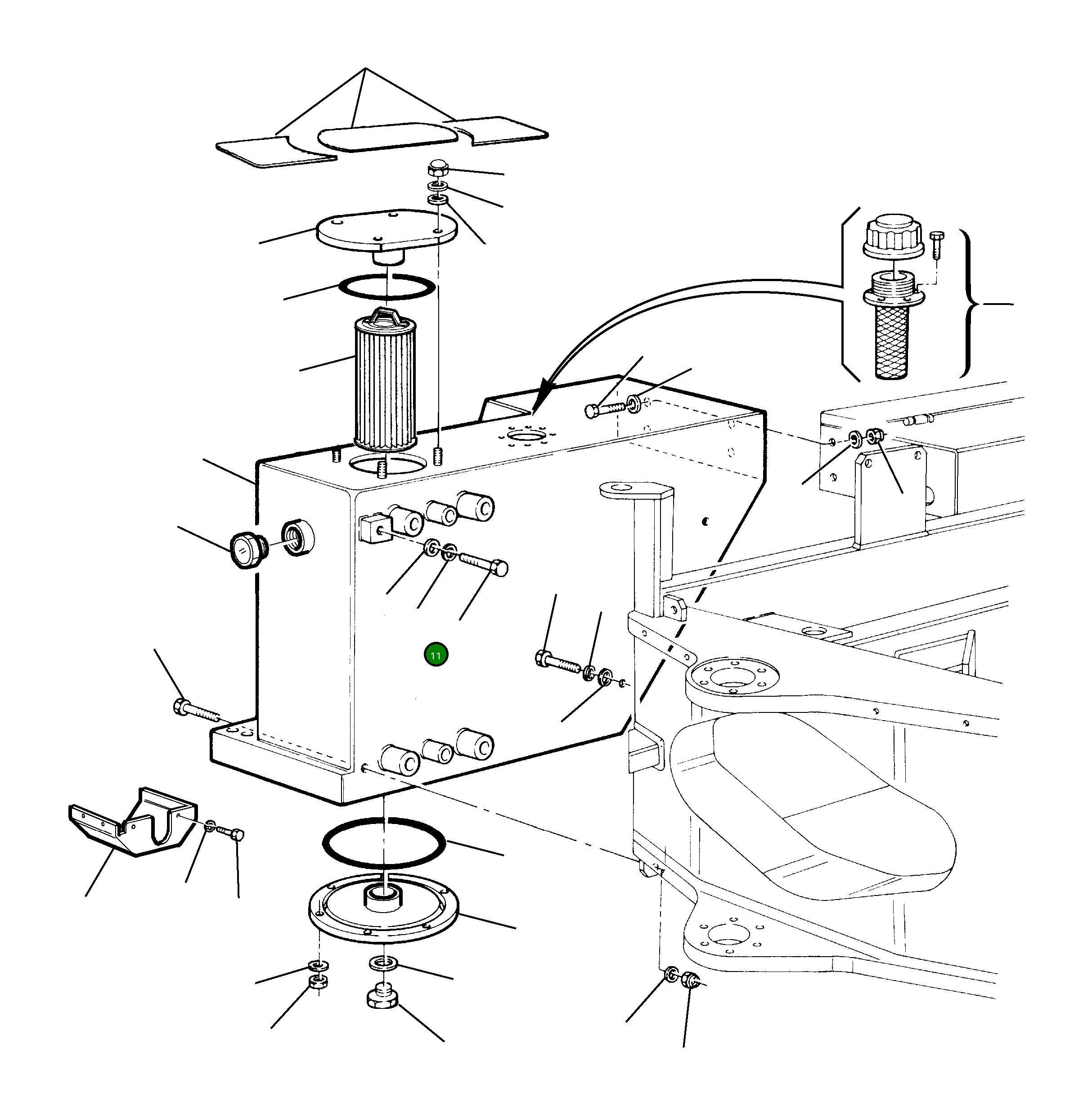 Кольцо уплотнительное (O-Ring) 855021362  Komatsu
