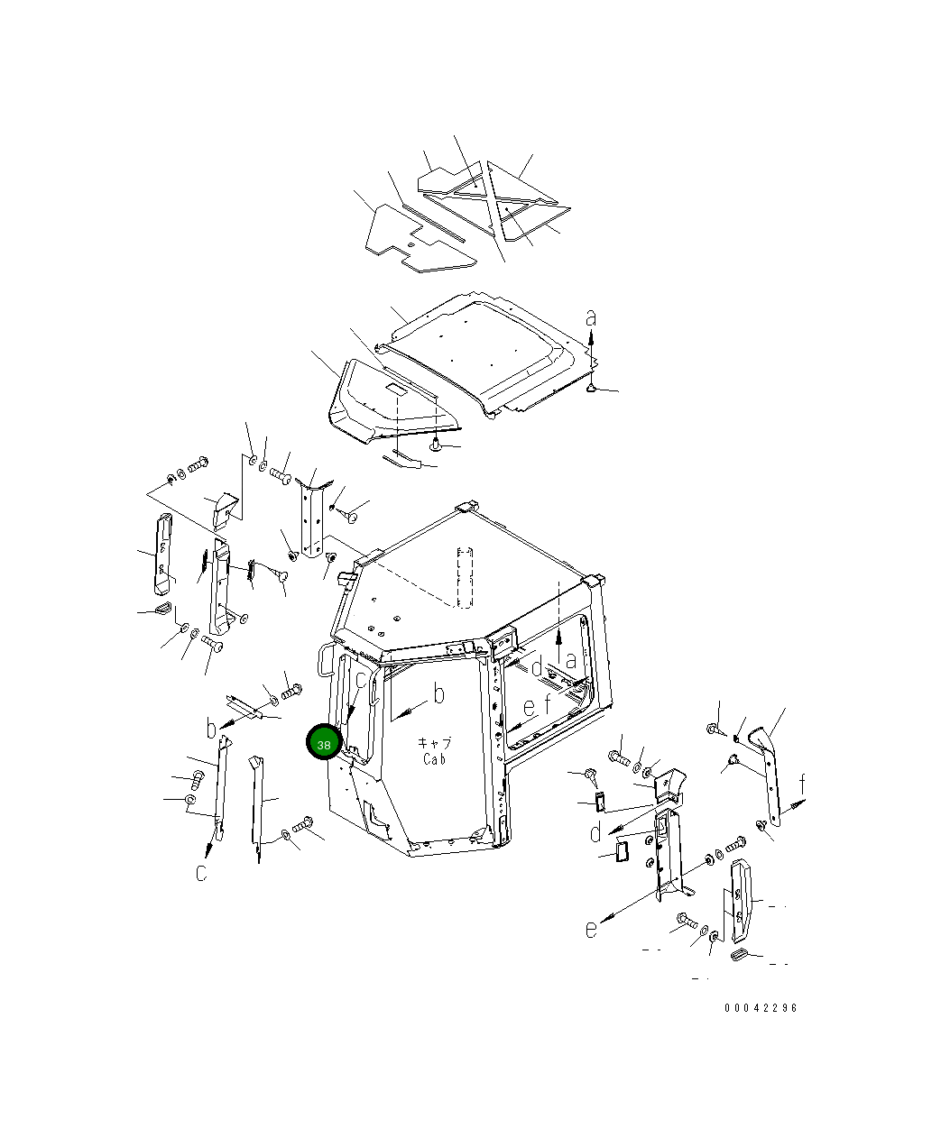 Крышка 17A-979-1942 Komatsu
