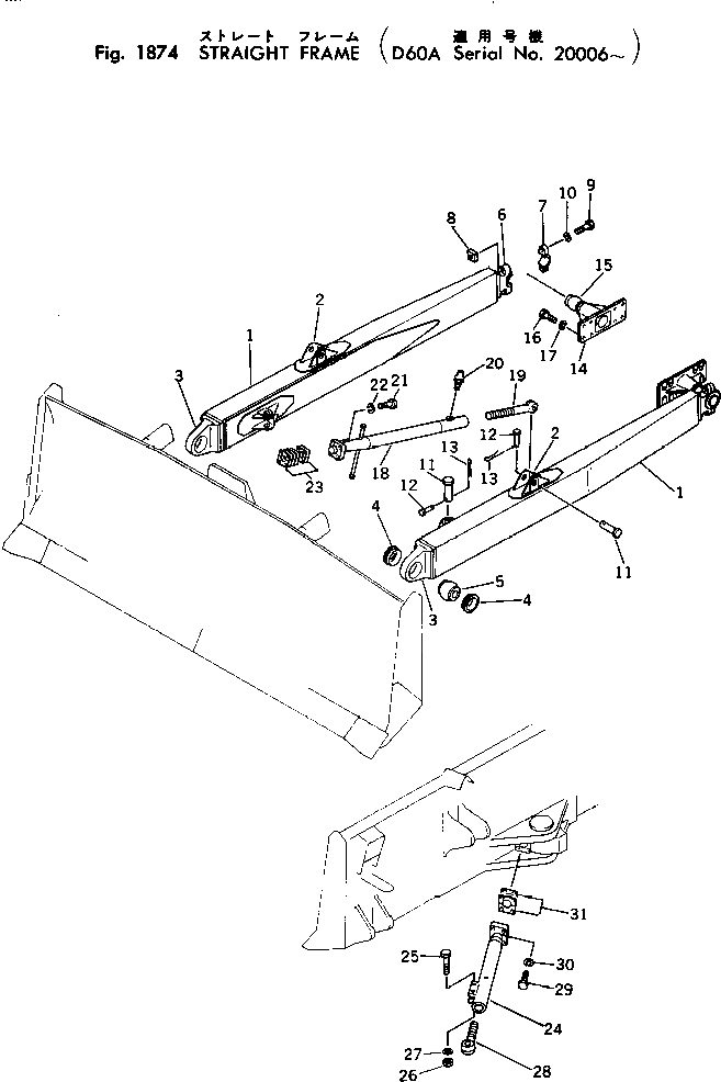 Болт 01050-04025  Komatsu