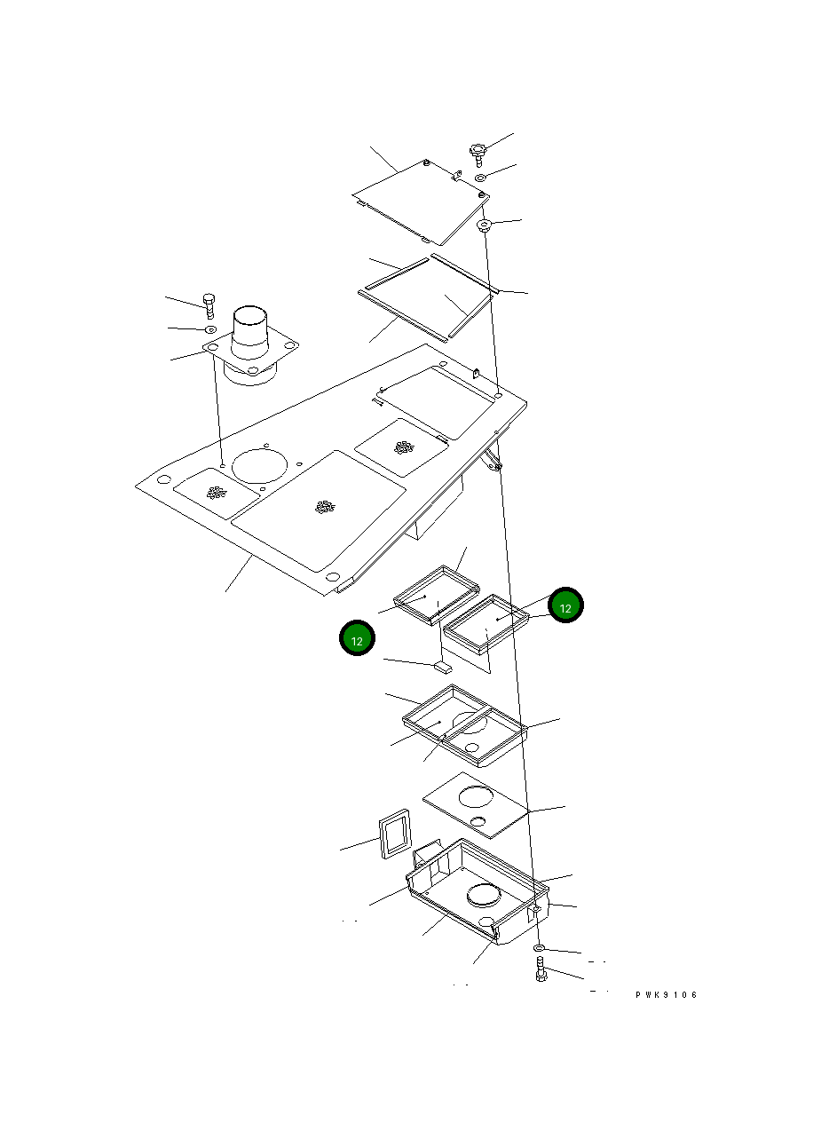 Крышка 134-X11-1620  Komatsu