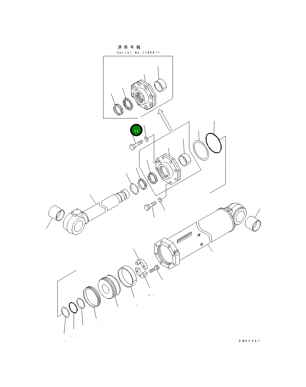 Болт 707-88-81870 Komatsu