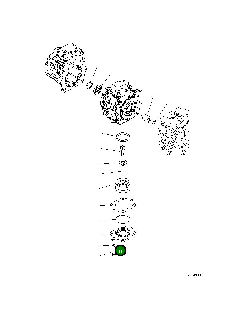 Крышка 708-2G-11910  Komatsu