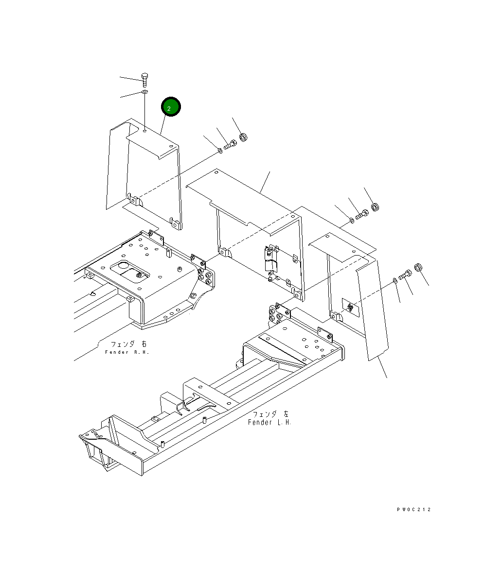 Крышка 11Y-54-13473  Komatsu