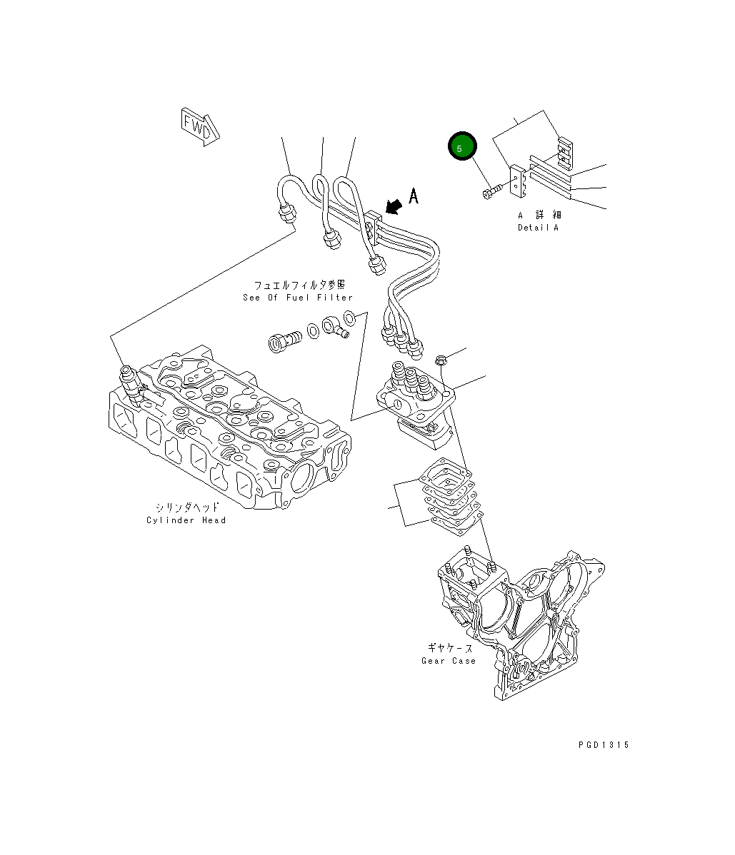 Болт 456-730 Komatsu