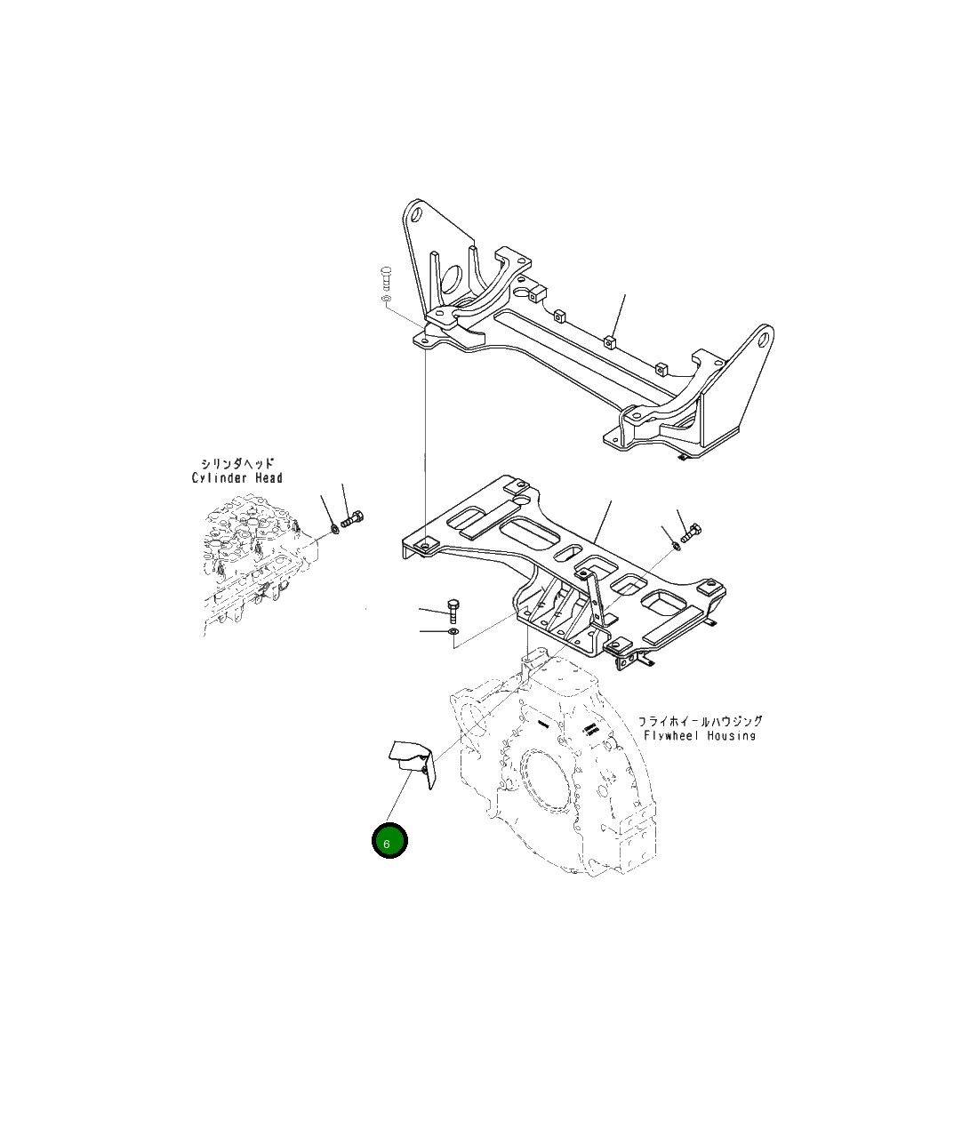 Крышка 6746-11-5450 Komatsu