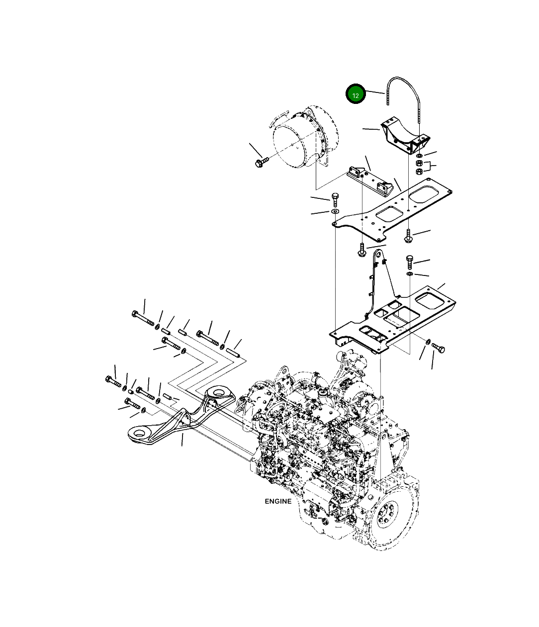 Болт 208-01-41551  Komatsu