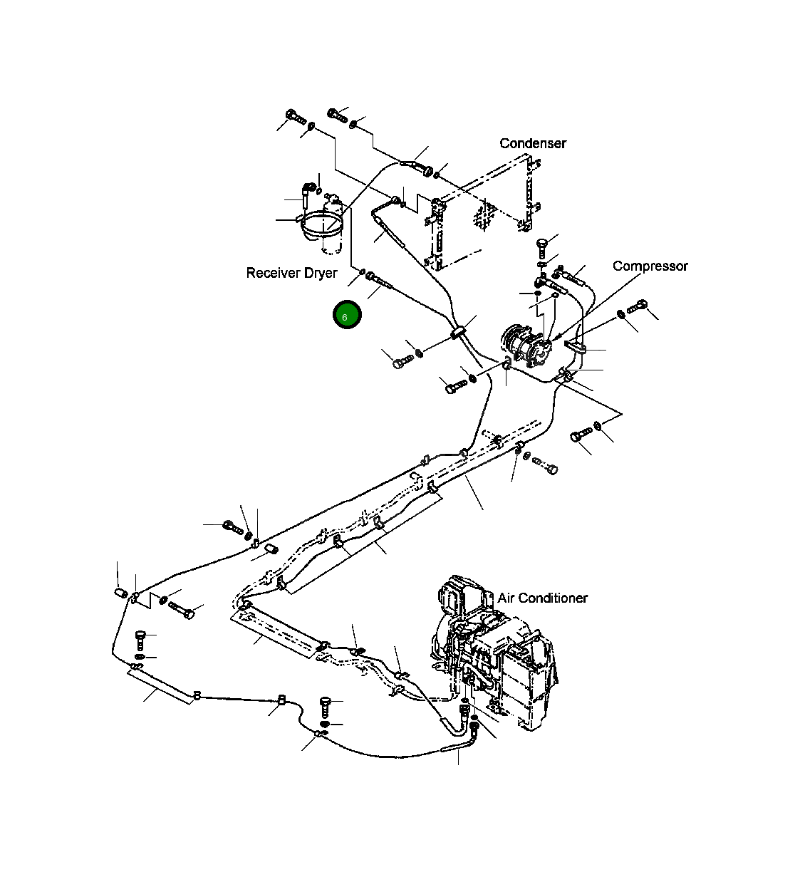 Кольцо уплотнительное (O-Ring) 208-979-6480 Komatsu