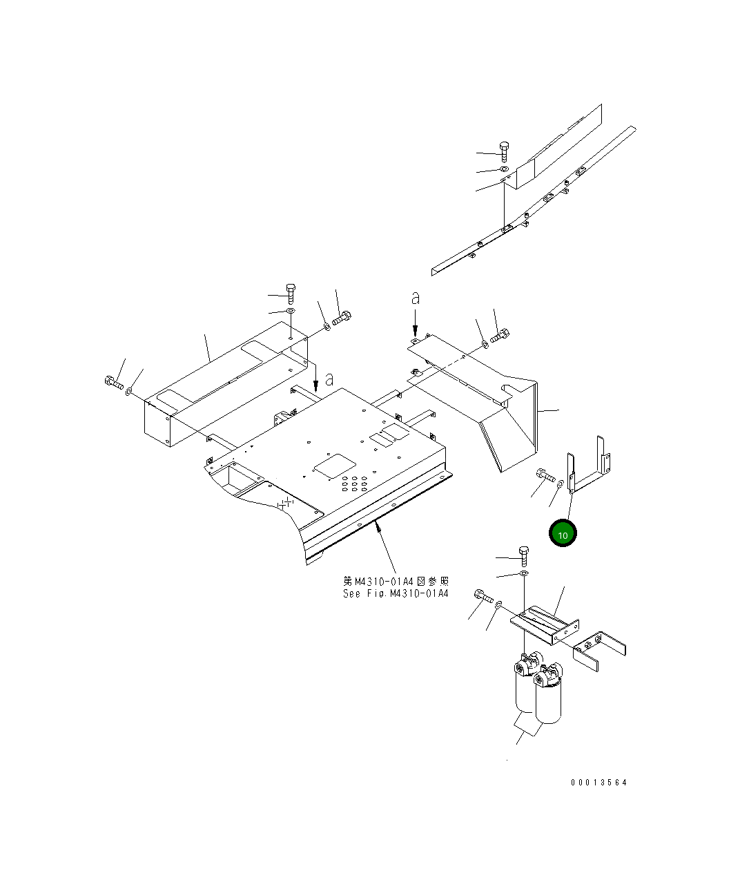 Крышка 427-S05-3441  Komatsu