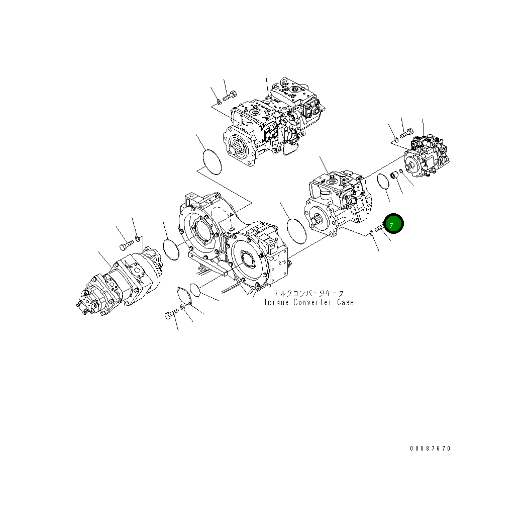 Кольцо уплотнительное (O-Ring) 07000-F2100 Komatsu