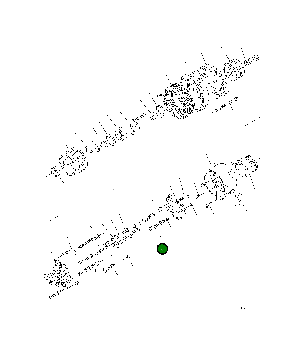 Болт KD1-35901-0010 Komatsu