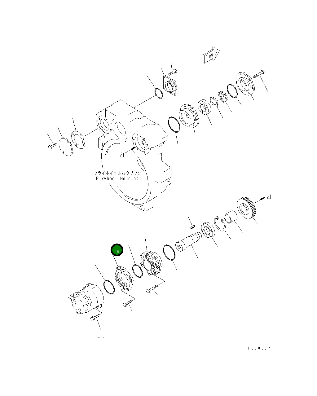 Крышка 6151-21-4470 Komatsu