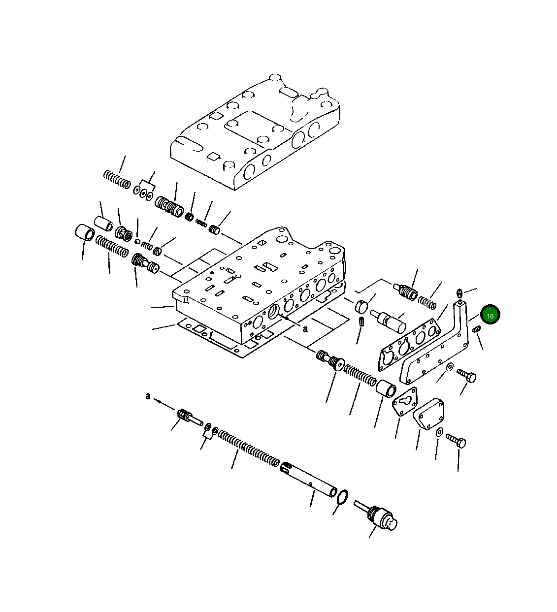 Крышка 424-15-16110  Komatsu