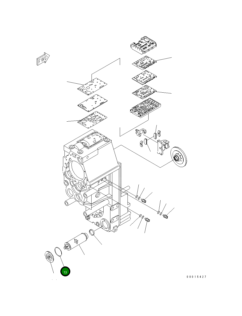 Кольцо уплотнительное (O-Ring) 23F-Z15-1530 Komatsu
