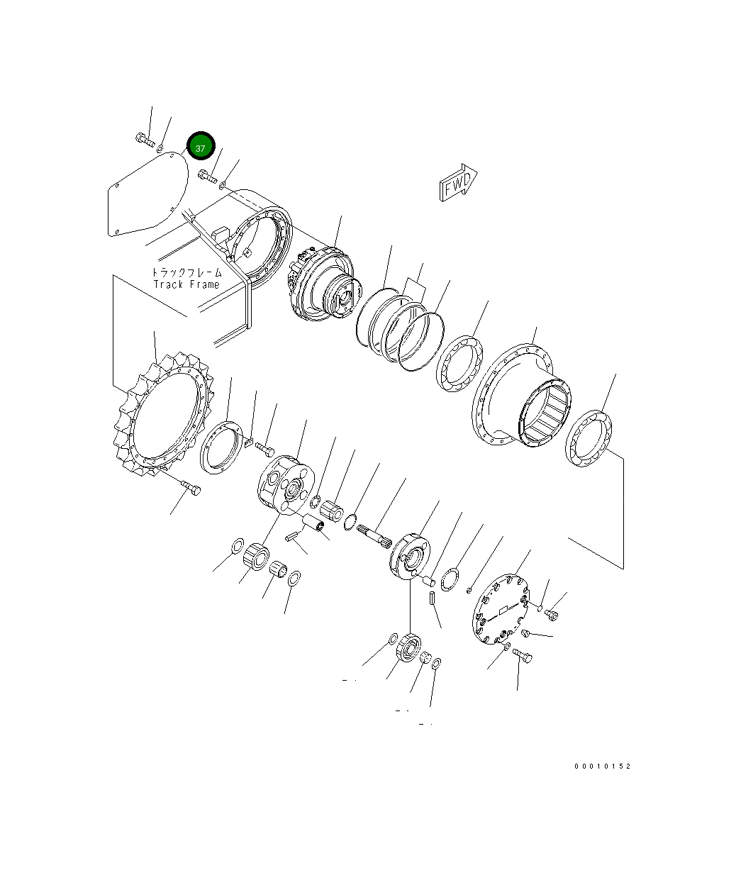 Крышка 20Y-30-21191 Komatsu