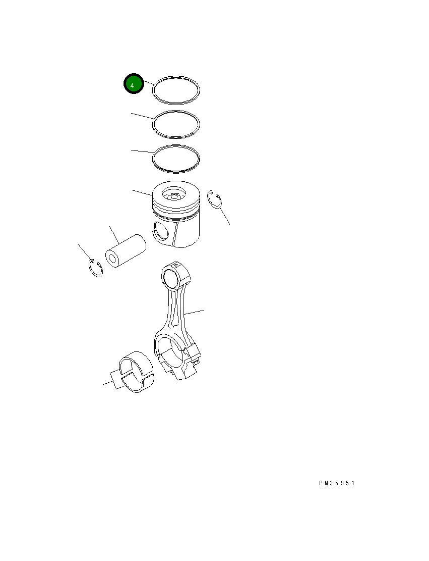 Кольцо 6732-31-2310 Komatsu