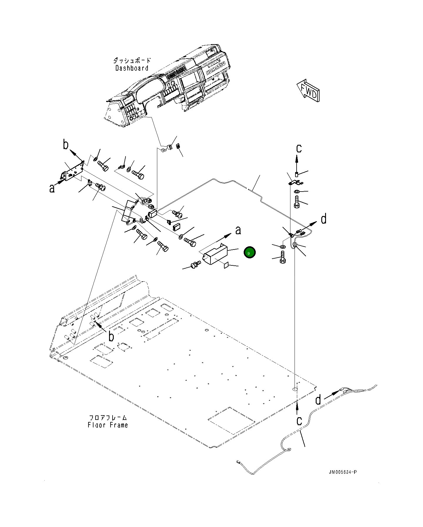 Крышка 569-95-88381 Komatsu