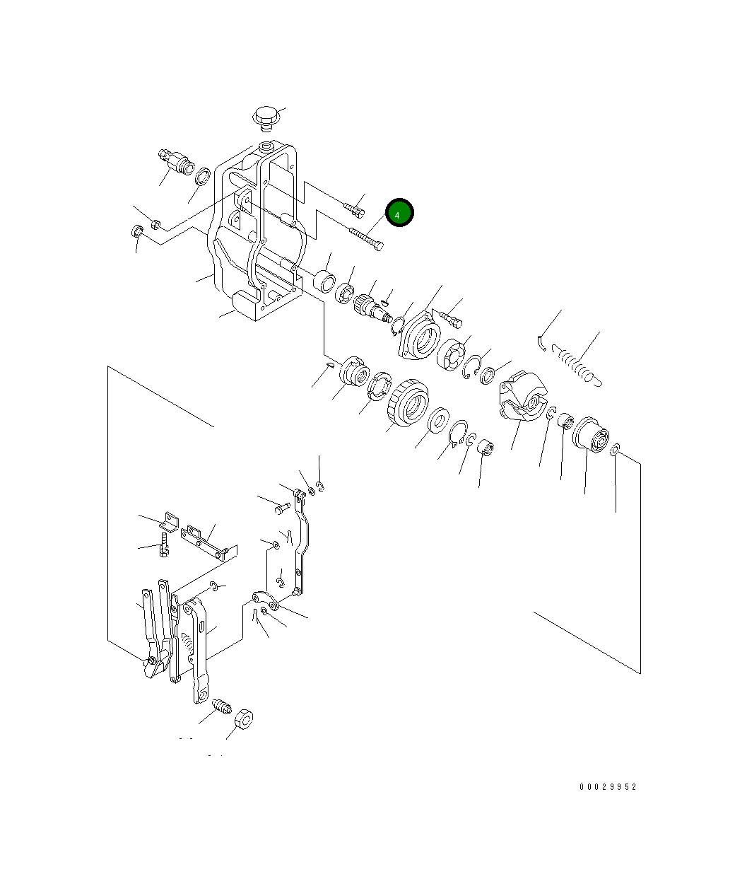 Болт DK154013-7200 Komatsu