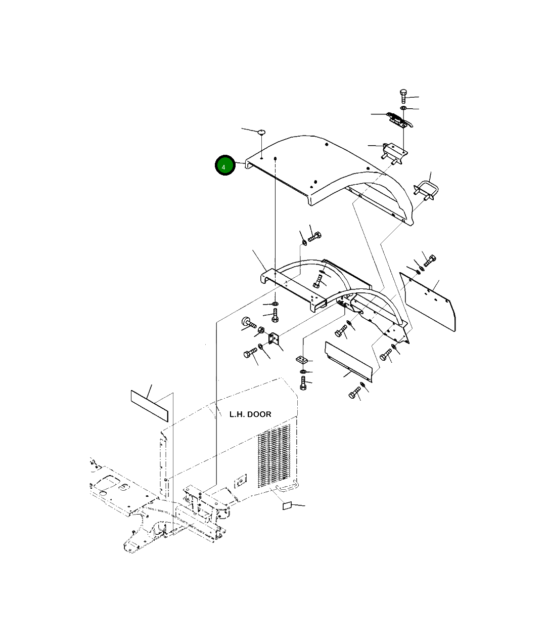 Крышка 423-54-54522 Komatsu