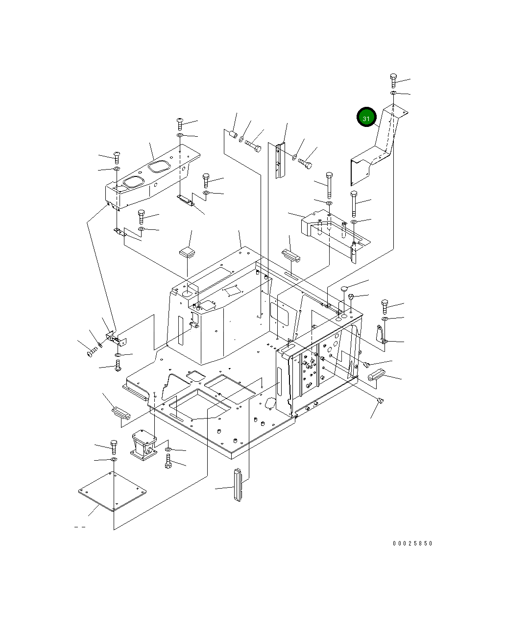Крышка 19M-06-32620  Komatsu