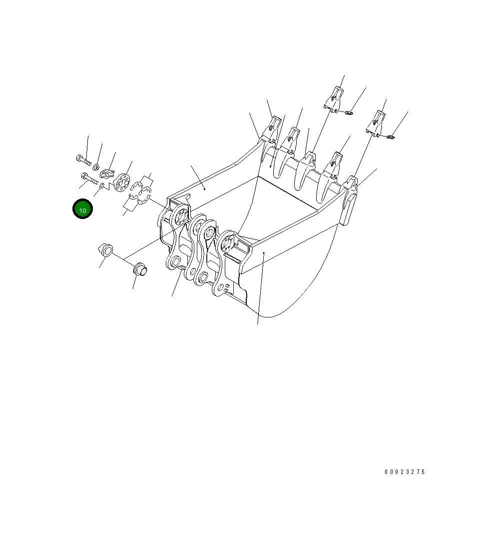 Болт 01011-83615 Komatsu