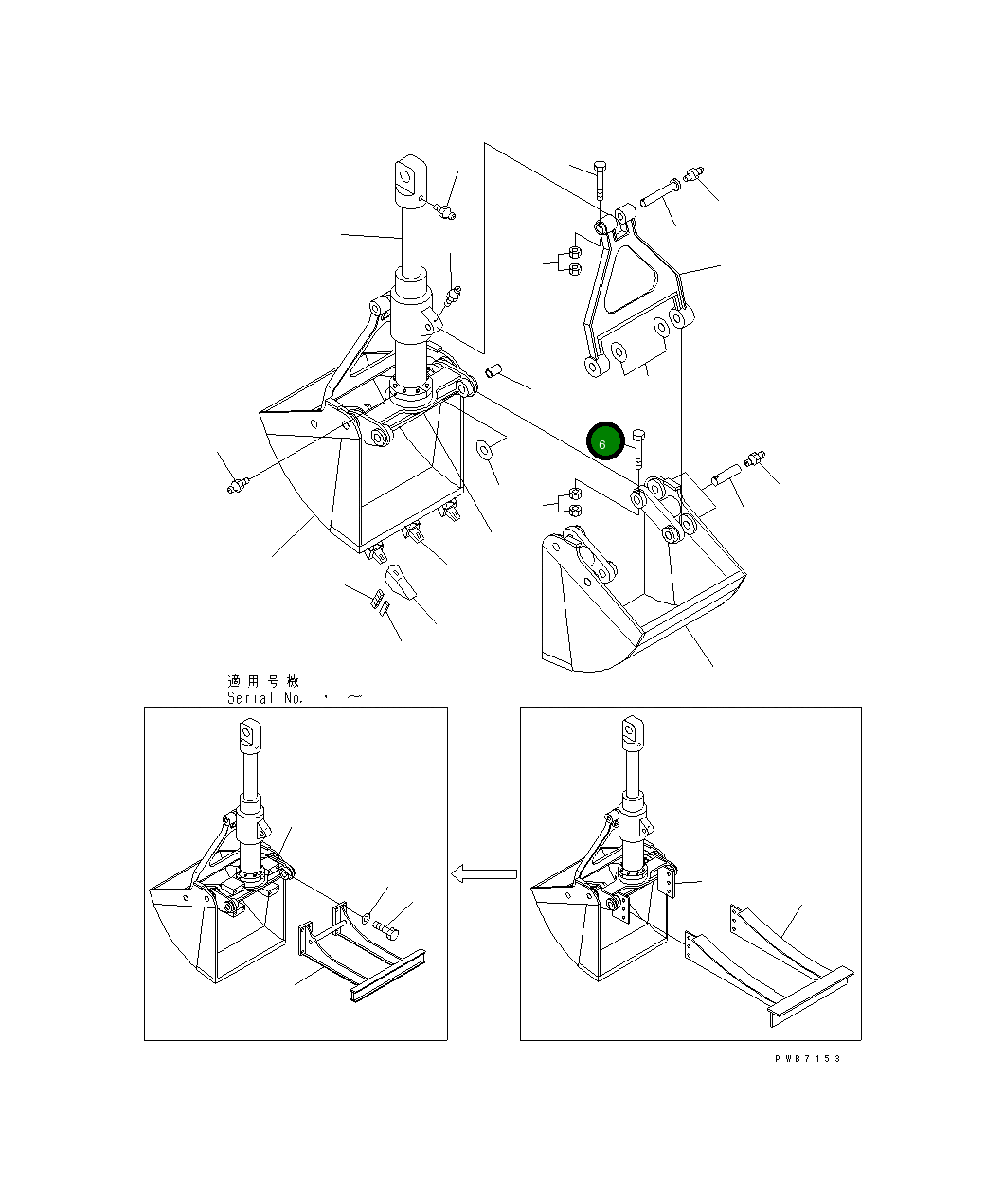 Болт ARK200CSB70-06 Komatsu