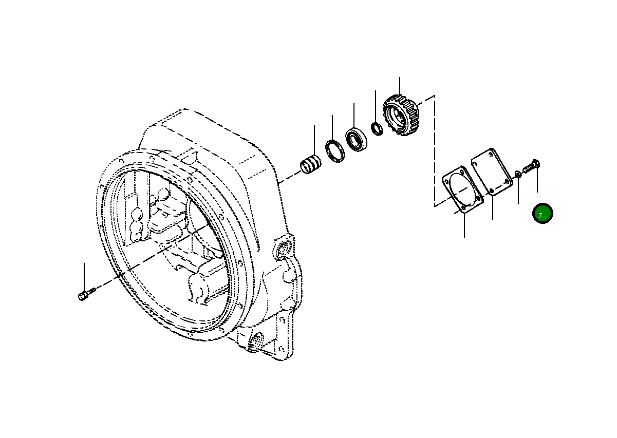 Болт 82 102  Komatsu