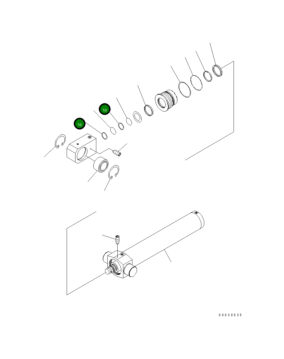 Кольцо 07001-05055 Komatsu