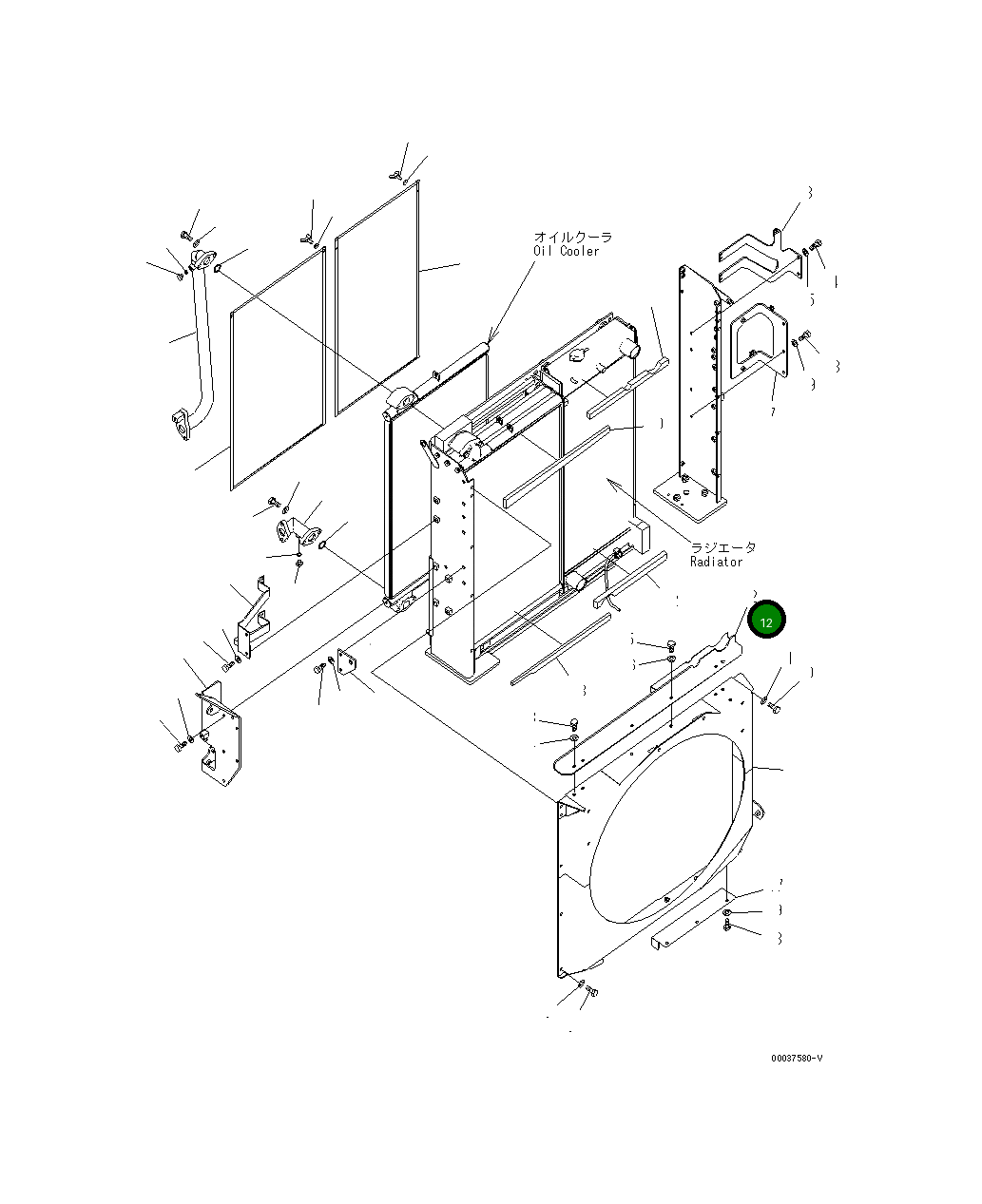 Крышка 207-03-75260 Komatsu