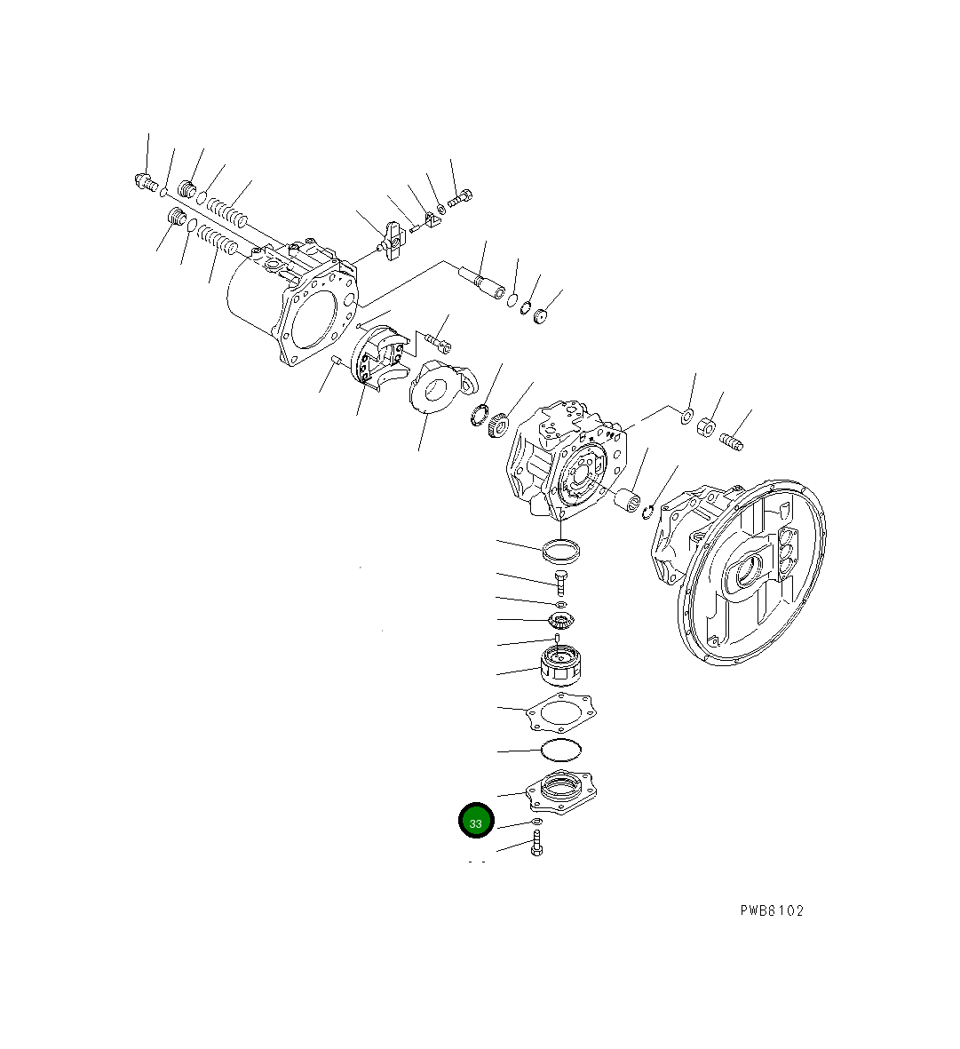 Крышка 708-2H-21630  Komatsu