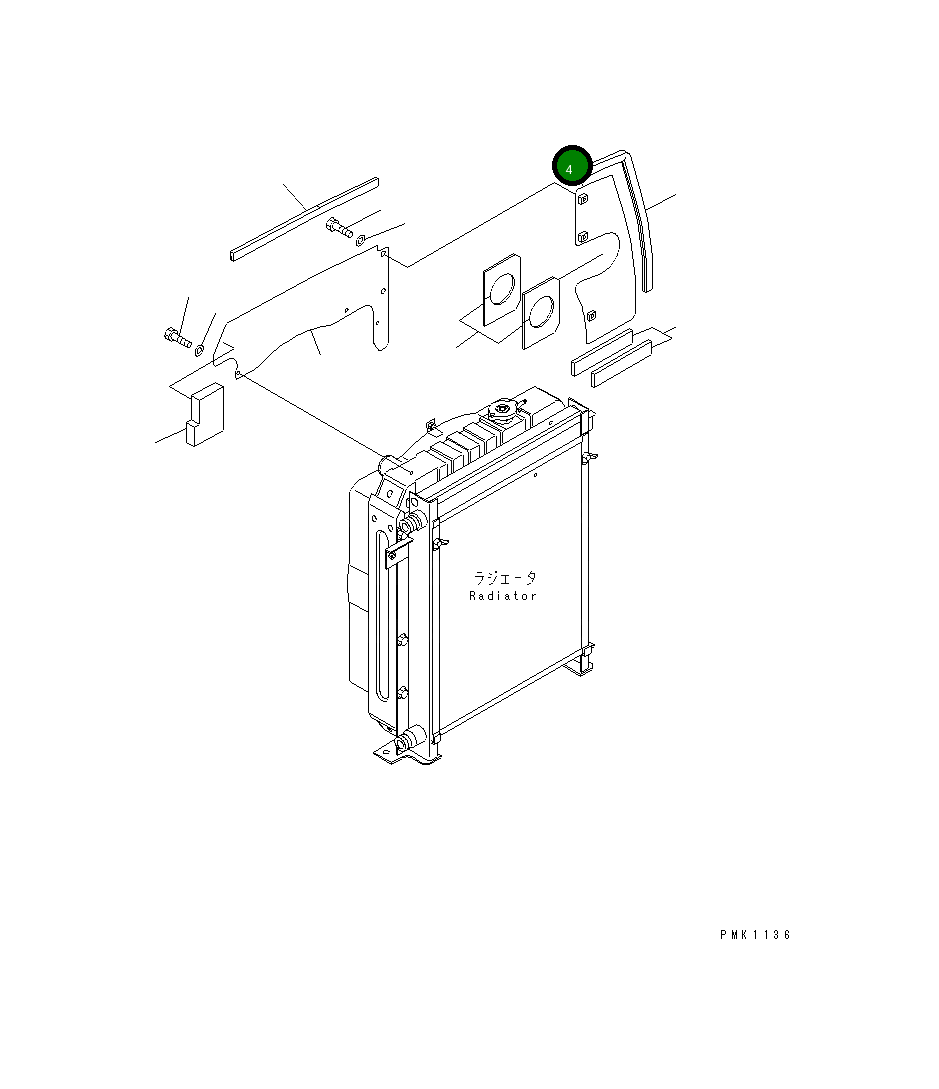 Крышка 201-03-72260  Komatsu